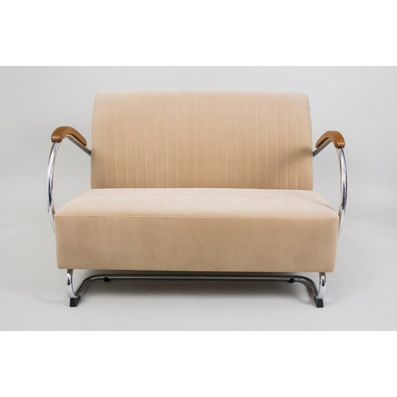 Image 1 of Vintage chroomstalen woonkamer set van Kovona, Tsjecho-Slowakije 1960