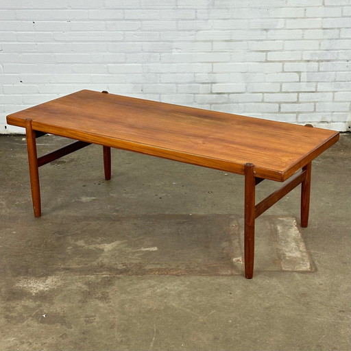 Vintage salontafel van teak hout