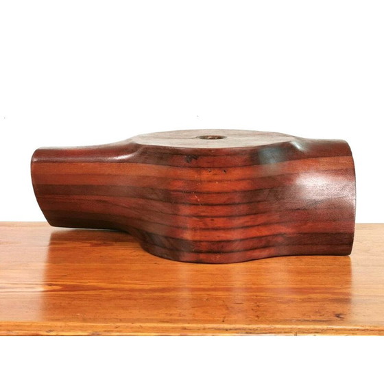 Image 1 of Vintage decoratieve eiken propellernaaf