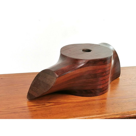 Image 1 of Vintage decoratieve eiken propellernaaf