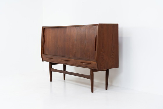 Image 1 of Teakhouten highboard (Denemarken, 1960S)