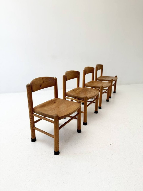 Image 1 of Set van 4 Deense stoelen Mid Century van Rainer Daumiller voor Houtzagerij Hirtshals, jaren 1980