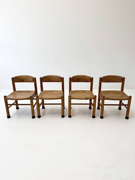 Image 1 of Set van 4 Deense stoelen Mid Century van Rainer Daumiller voor Houtzagerij Hirtshals, jaren 1980