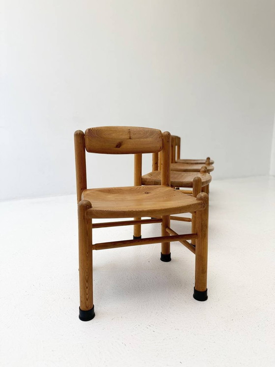 Image 1 of Set van 4 Deense stoelen Mid Century van Rainer Daumiller voor Houtzagerij Hirtshals, jaren 1980