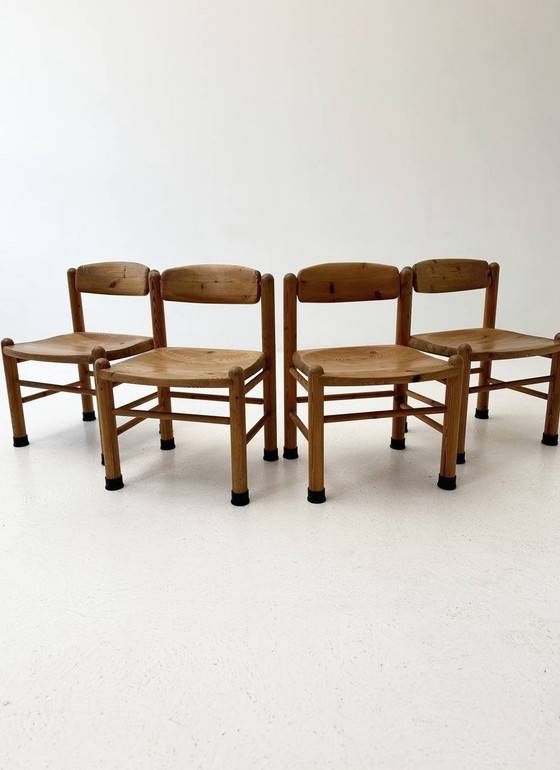 Image 1 of Set van 4 Deense stoelen Mid Century van Rainer Daumiller voor Houtzagerij Hirtshals, jaren 1980