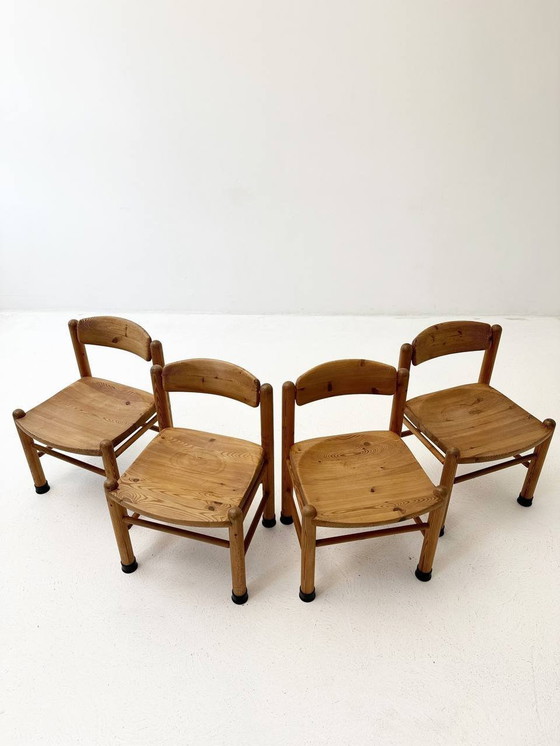 Image 1 of Set van 4 Deense stoelen Mid Century van Rainer Daumiller voor Houtzagerij Hirtshals, jaren 1980