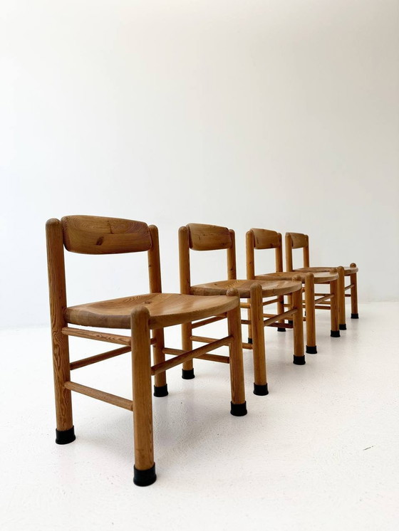 Image 1 of Set van 4 Deense stoelen Mid Century van Rainer Daumiller voor Houtzagerij Hirtshals, jaren 1980