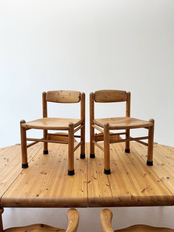 Image 1 of Set van 4 Deense stoelen Mid Century van Rainer Daumiller voor Houtzagerij Hirtshals, jaren 1980