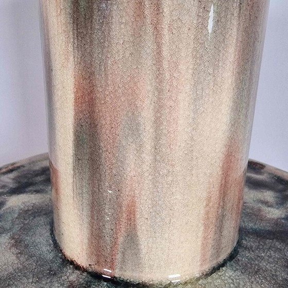 Image 1 of Vintage geglazuurd keramiek vloerlamp voor Dijkstra Lampen, Nederland 1960-1970