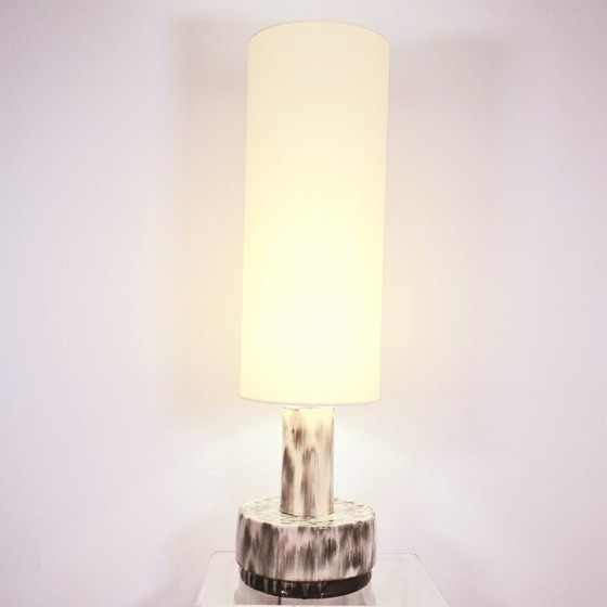 Image 1 of Vintage geglazuurd keramiek vloerlamp voor Dijkstra Lampen, Nederland 1960-1970
