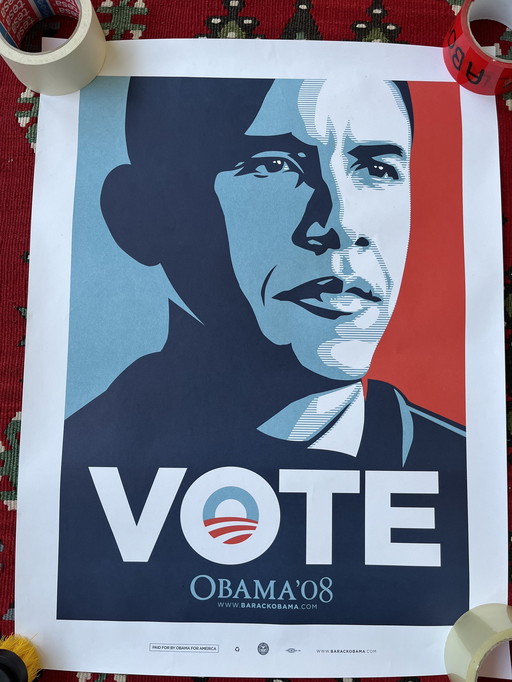 Shepard Fairey (Obey) - Stemmen - Obama Campagne 2008