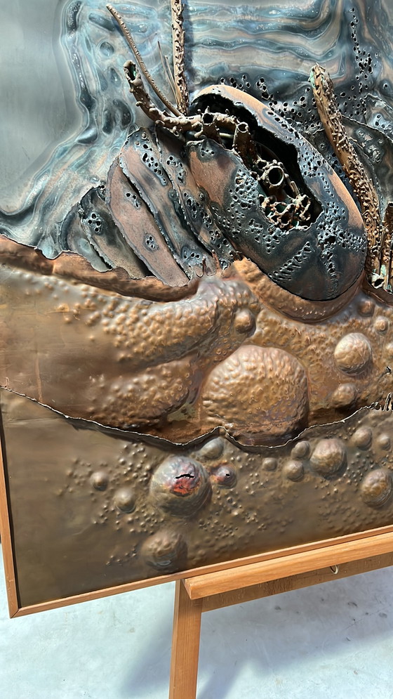 Image 1 of Metaalplastiek uit de jaren 70 Willem Hopman