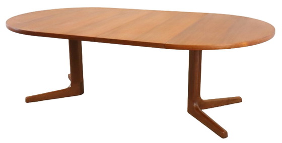 Image 1 of AM mobler 2 xerlengbare ronde eettafel 'Gislinge' vintage