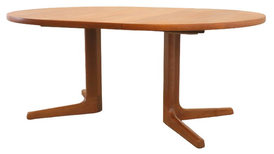 Image 1 of AM mobler 2 xerlengbare ronde eettafel 'Gislinge' vintage