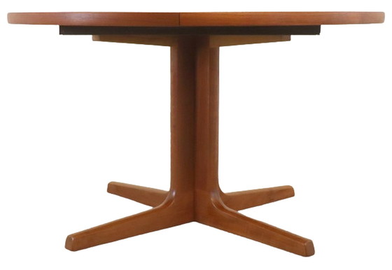 Image 1 of AM mobler 2 xerlengbare ronde eettafel 'Gislinge' vintage