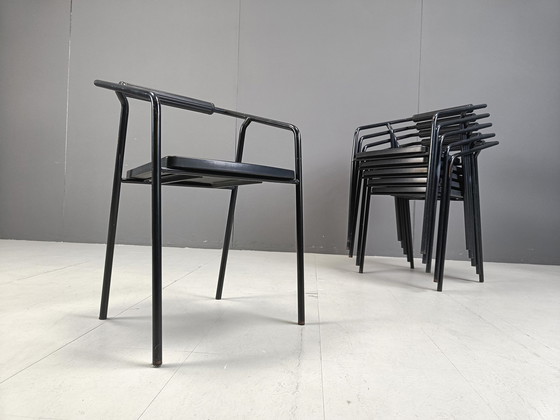 Image 1 of Postmoderne Italiaanse eetkamerstoelen van Lexis, 1990S