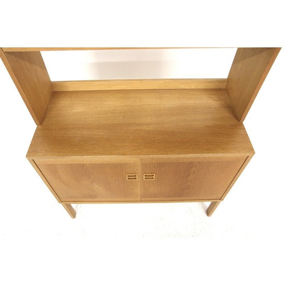 Image 1 of Vintage eiken dressoir-bibliotheek, Zweden 1960