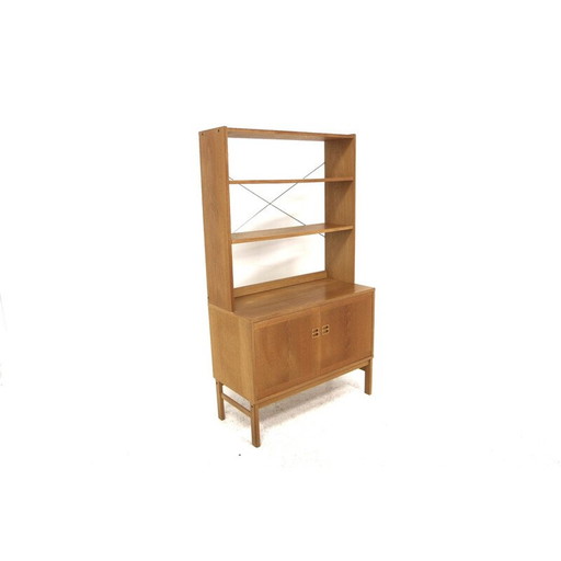 Vintage eiken dressoir-bibliotheek, Zweden 1960