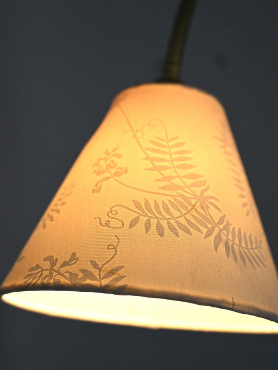 Image 1 of Vintage Scandinavische Wandlamp Met Verstelbare Messing Arm - Mid Century Metalen Wandlamp