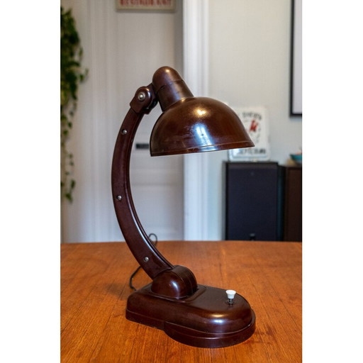 Vintage bakelieten bureaulamp van Christian Dell voor Orehowo Zuewo, 1969