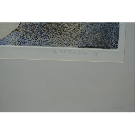 Image 1 of Vintage litho van Bertil Mauritzon, 1980-1982