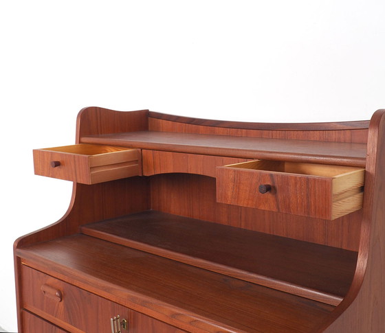 Image 1 of Deens design teak secretaire met spiegel