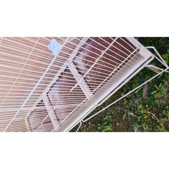 Image 1 of Vintage wit metalen volière, 1950-1960