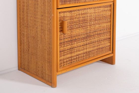 Image 1 of Vintage rotan rieten kast