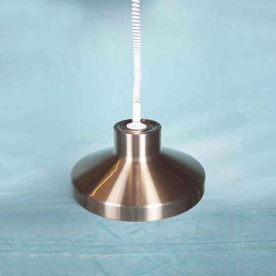 Image 1 of Vintage aluminium hanglamp jaren 60/70, eetkamertafellamp