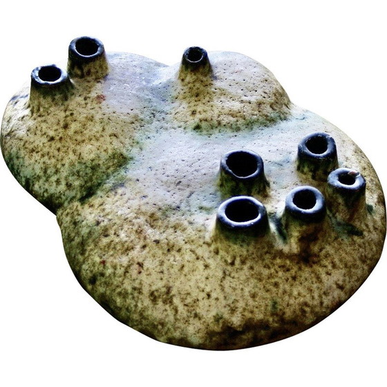 Image 1 of Vintage organisch gevormde vaas van Helmut Schaffenacker, 1950