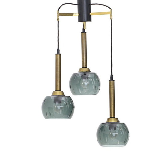 Image 1 of Vintage kroonluchter met drie hangers, 1950
