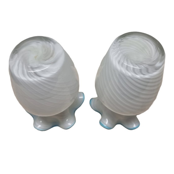 Image 1 of 2 Vintage Murano Stijl Vazen Swirl