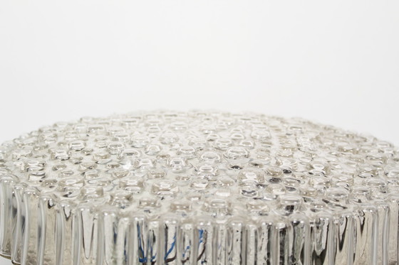 Image 1 of 1X Grote Vintage Staflampen Bubbelglas Plafond Of Muur