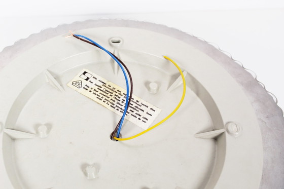 Image 1 of 1X Grote Vintage Staflampen Bubbelglas Plafond Of Muur