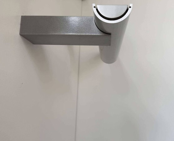 Image 1 of 2X gegoten aluminium wandlampen By Verre Lumière Studio 2065 - Frankrijk 1970