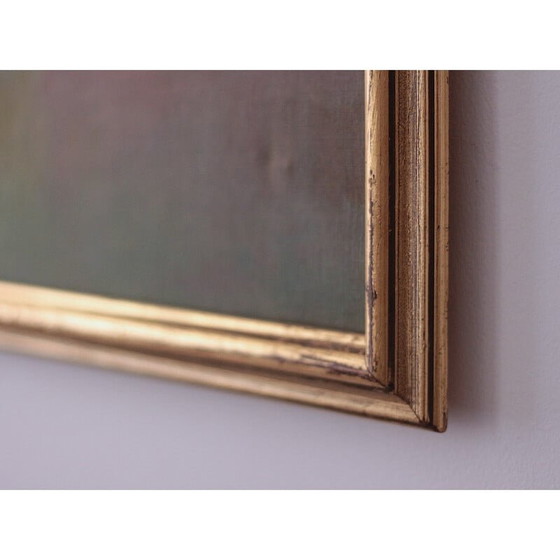 Image 1 of Vintage olieverf op canvas landschap door Tom Arvidsson