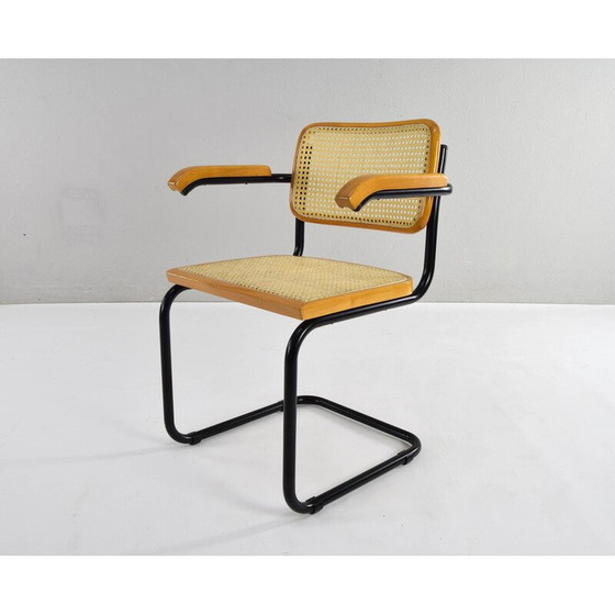 Image 1 of Vintage model B64 stoel in beukenhout van Marcel Breuer, Italië 1970