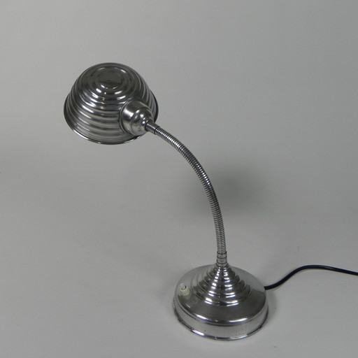 Aluminium Vintage Bureaulamp Met Buigstang, Jaren 50