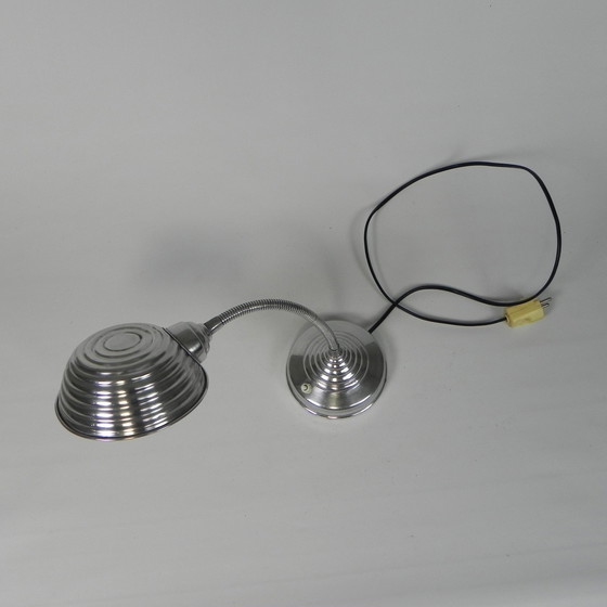 Image 1 of Aluminium Vintage Bureaulamp Met Buigstang, Jaren 50