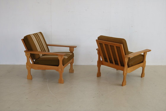 Image 1 of Vintage eiken zithoek