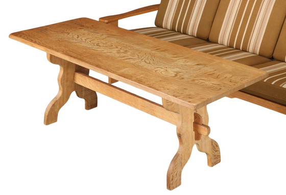 Image 1 of Vintage eiken zithoek