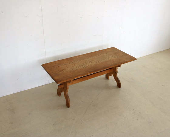 Image 1 of Vintage eiken zithoek