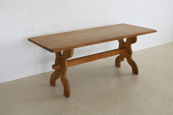 Image 1 of Vintage eiken zithoek