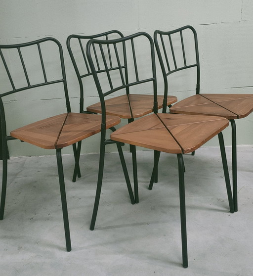 4X Vintage Ikea Agne Eetkamerstoelen