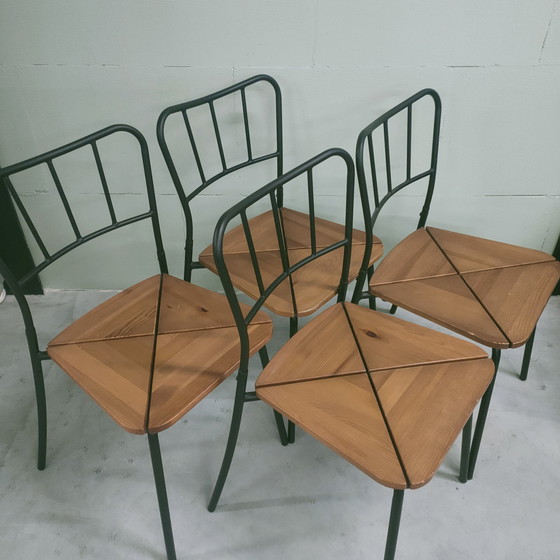 Image 1 of 4X Vintage Ikea Agne Eetkamerstoelen