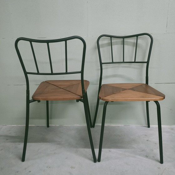 Image 1 of 4X Vintage Ikea Agne Eetkamerstoelen