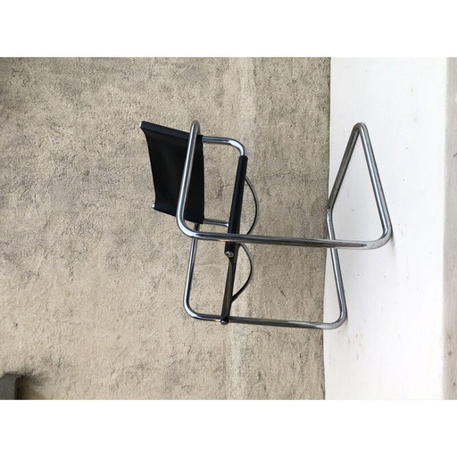 Vintage fauteuil in buis en leer van Marcel Breuer