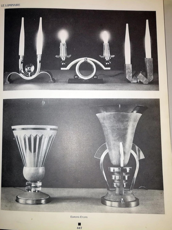 Image 1 of Edmond Etling Uplight vaaslamp