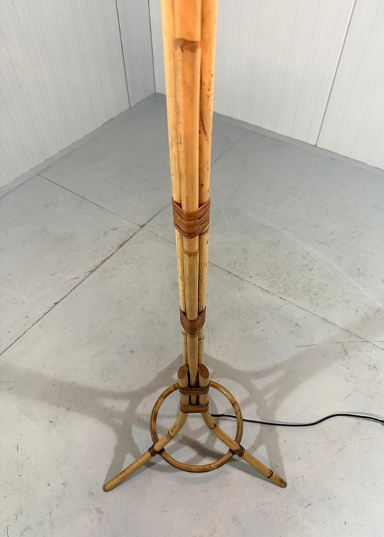 Image 1 of Rotan Vloerlamp 1950'S