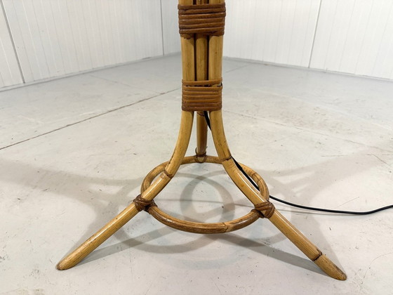 Image 1 of Rotan Vloerlamp 1950'S
